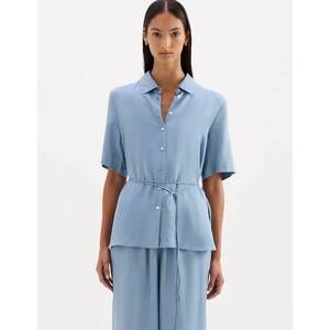 NEW NUDE LUCY lawton tencil top in blue